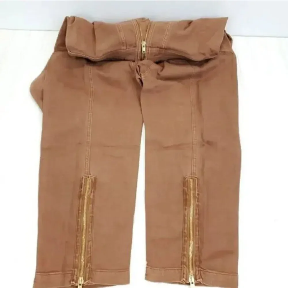 Free People x Sandrine Zip Denim Jumpsuit NWT Size L